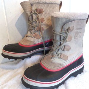 11 Sorel Womens Caribou Leather Winter Boots